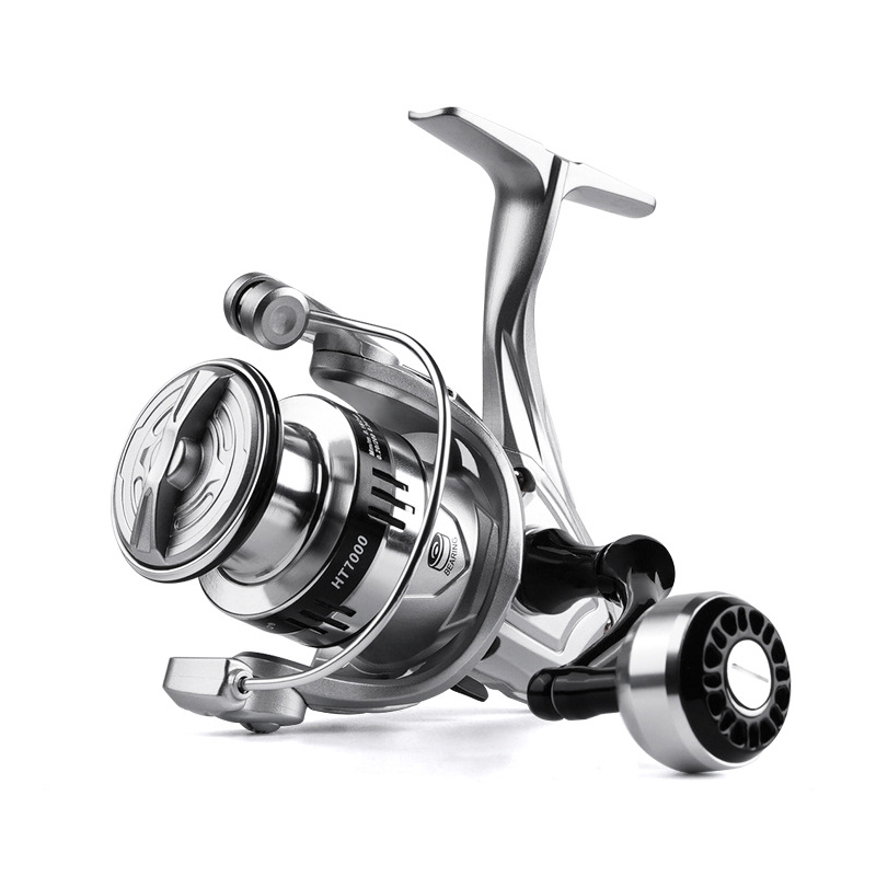 Trolling Reel - Carrete de Pesca Plateado, Ultraligero, con