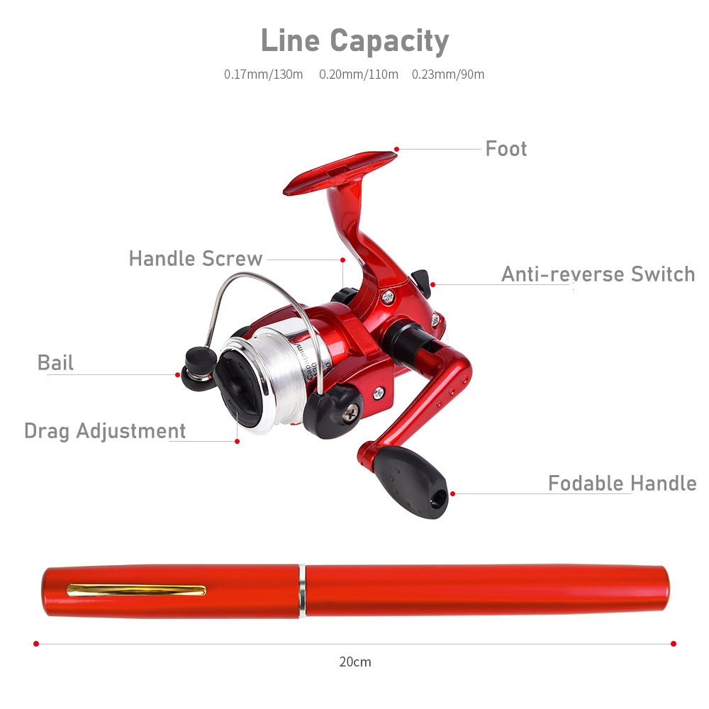 Mini caña de pescar en forma d - Penn Reel Fierce reseña y precio