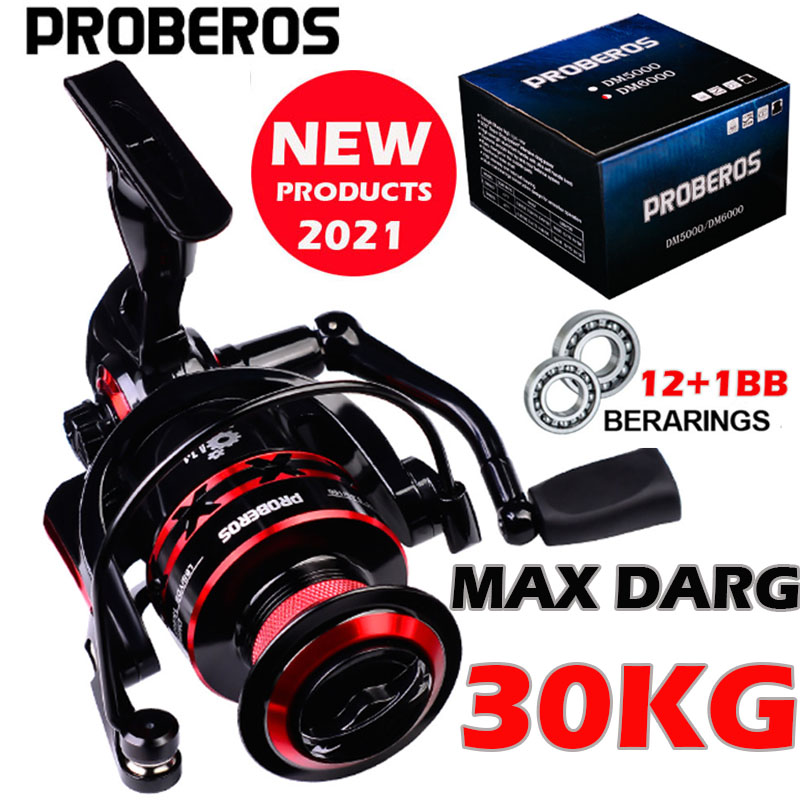 Carrete giratorio PROBEROS, ca - Trolling Reel reseña y precio