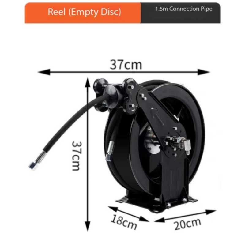 Carrete de manguera vacío con  - Reel Oil reseña y precio
