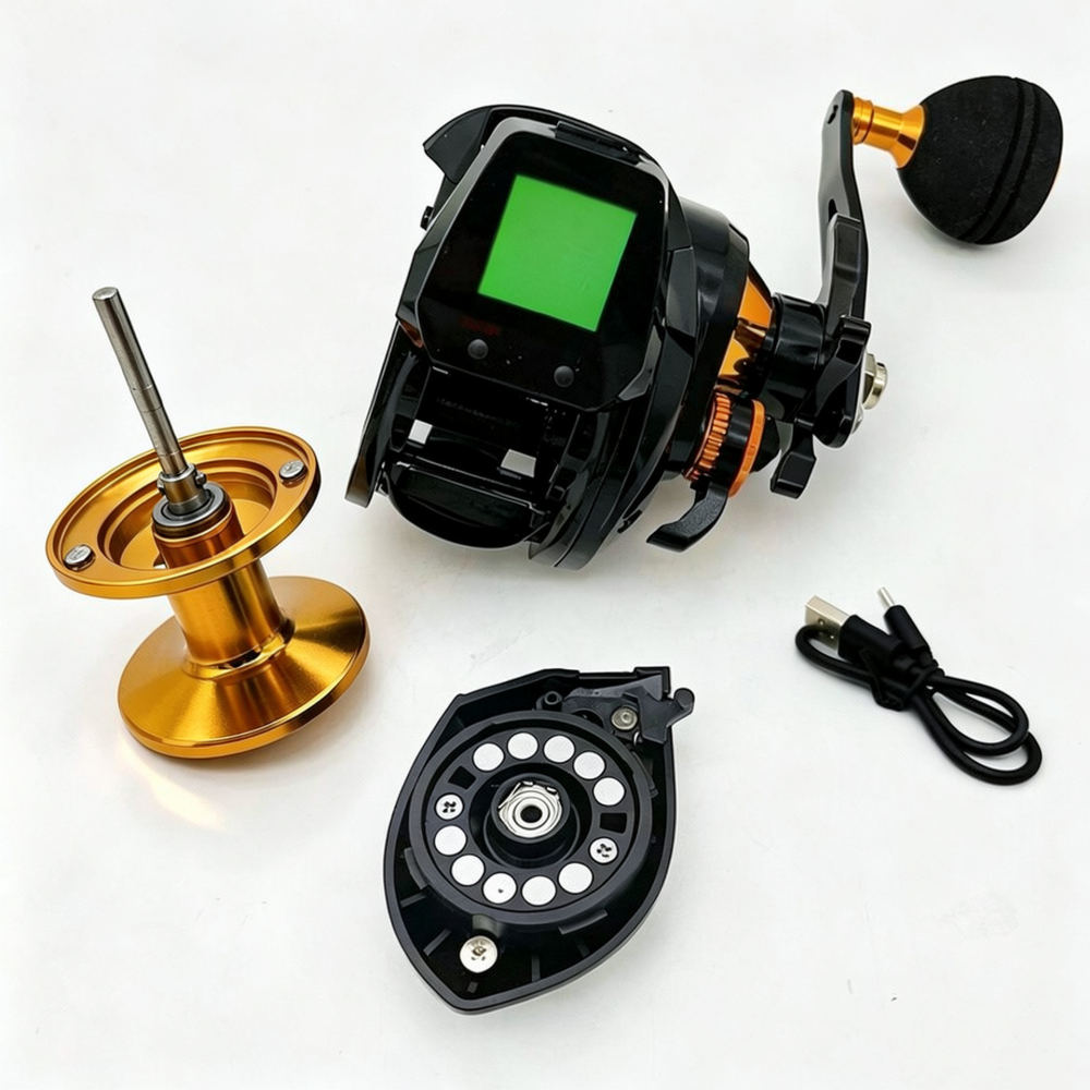 Carrete de pesca electrónico d - Trolling Reel reseña y precio